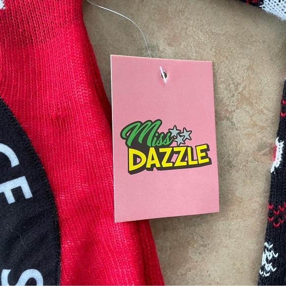 Miss Dazzle Ugly Sweater XS Two Hook and Latch Balls NWT - Picture 13 of 16